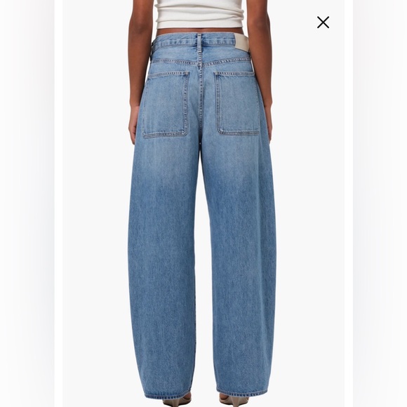 Ayla High Waist Baggy Wide Leg Utility Jeans - Picture 4 of 4